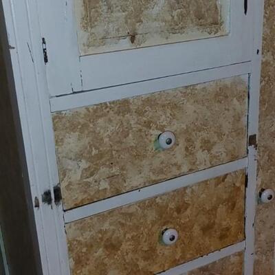 #118 Sponge Painted Antique Wardrobe 