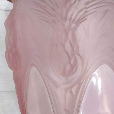 #120 Vintage Italian Glass Pink Lamp Pineapple Design