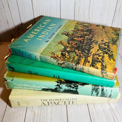 Lot 192  Group of 4 Reference Books American Indian Pictorial History & Stories 