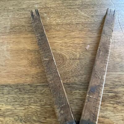 Vintage Wooden Folding Ruler 23