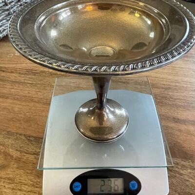 Sterling Candy Dish 236g Weighted Base