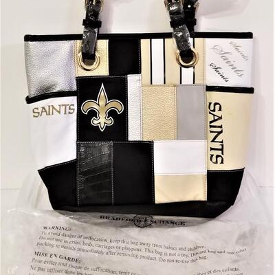 Lot #102  Bradford Exchange New Orleans Saints Handbag - limited edition