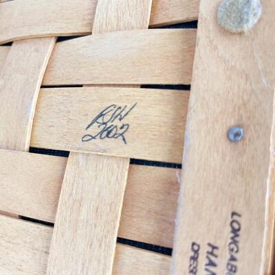 LONGABERGER 2002 â€œDADâ€ REMOTE/DIVIDED BASKET #1