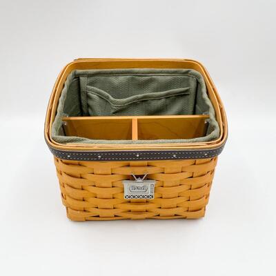 LONGABERGER 2002 â€œDADâ€ REMOTE/DIVIDED BASKET #1