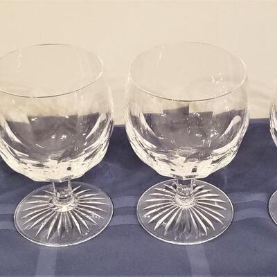 Lot #114  Set of 4 Royal Brierly (England) crystal goblets