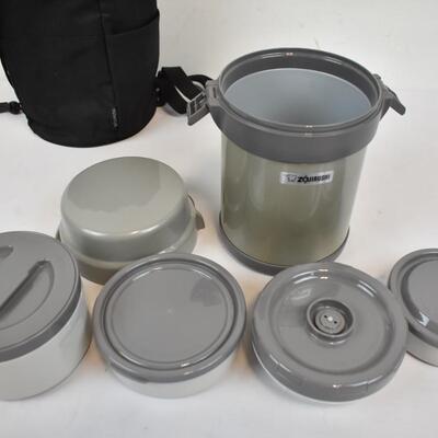 Zojirushi Mr. Bento Stainless Lunch Jar with Bag & Metal Spork