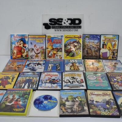 20 DVDs: An American Tail -to- Wallace & Gromit, the Curse of the  Were-Rabbit | EstateSales.org
