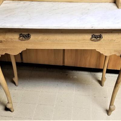 Lot #119  Antique English Kitchen Side Table or Washstand