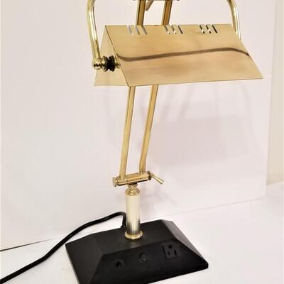 Lot #123  Adjustable Brass Desk Lamp