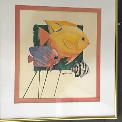 Paul Brent "Three Fish" Print