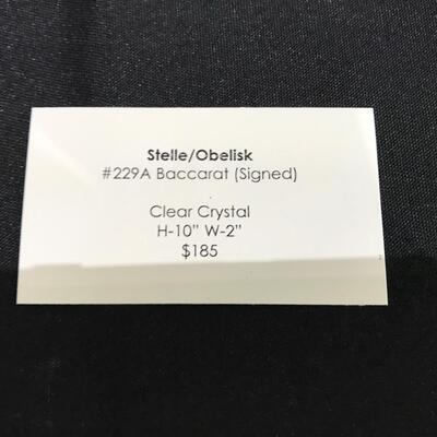 Baccarat Crystal Obelisk/Stelle