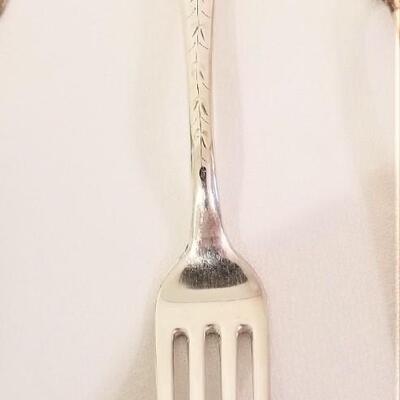 Lot #132  12 Antique Aesthetic era Silverplate Forks - monogram 