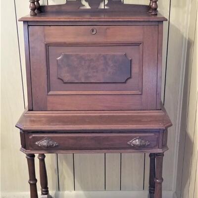 Lot #133 Antique Ladies Desk - Victorian