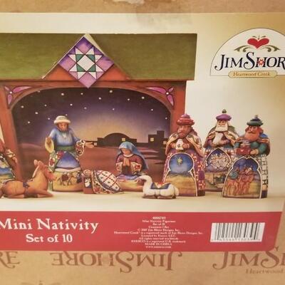 Lot #135  Jim Shore Nativity Set - new in box