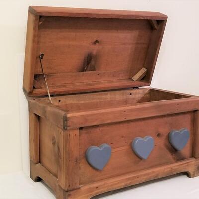 Lot #136  Hand crafted Toy Box - solid wood