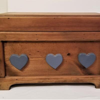 Lot #136  Hand crafted Toy Box - solid wood