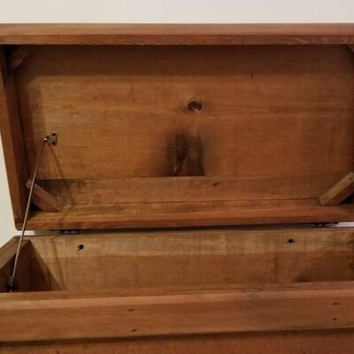 Lot #136  Hand crafted Toy Box - solid wood