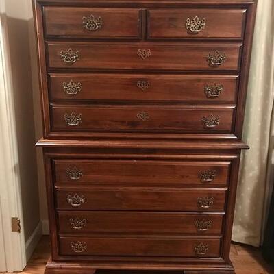 9 Drawer Highboy Chest of Drawers