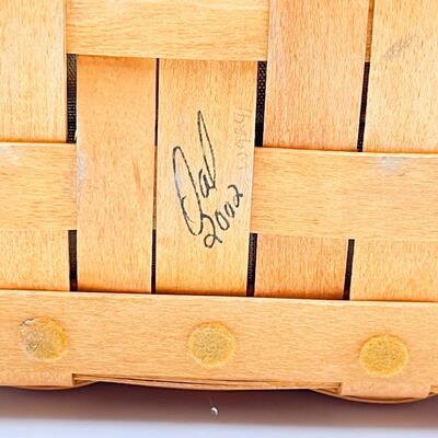 LONGABERGER 2002 â€œDADâ€ REMOTE/DIVIDED BASKET #2