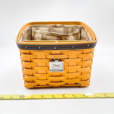 LONGABERGER 2002 â€œDADâ€ REMOTE/DIVIDED BASKET #2