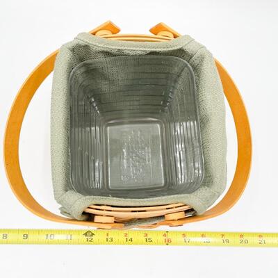 LONGABERGER 2001 SMALL TWO-HANDLED BASKET
