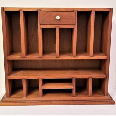 Lot #143  Solid Wood Pigeon Hole Desk Topper