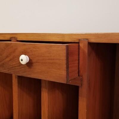 Lot #143  Solid Wood Pigeon Hole Desk Topper