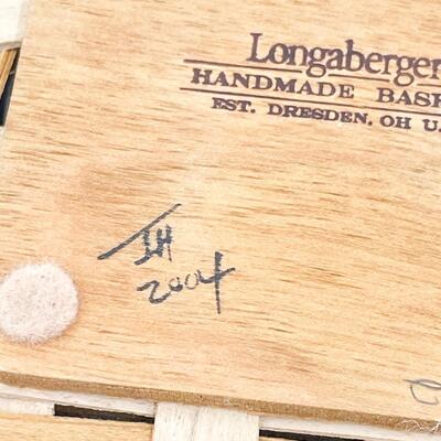 LONGABERGER 2004 SQUARE BASKET