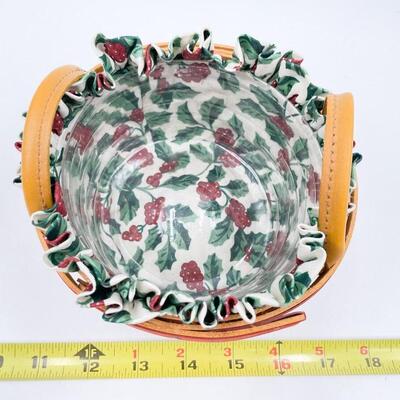 LONGABERGER 1999 TREE TRIMMING â€œPEPPERMINTâ€ BASKET