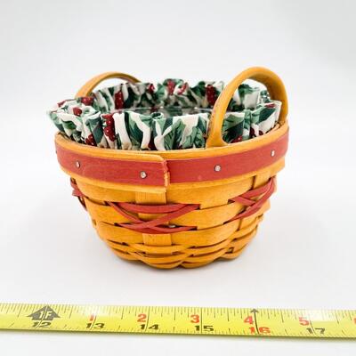 LONGABERGER 1999 TREE TRIMMING â€œPEPPERMINTâ€ BASKET