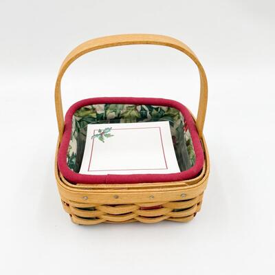 LONGABERGER 2003 â€œHOLIDAY HELPERâ€ POST-IT NOTE BASKET
