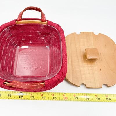 LONGABERGER 2005 TREE TRIMMING â€œTINSELâ€ BASKET W/ LID