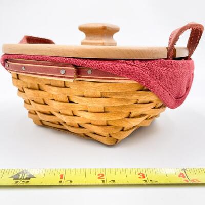 LONGABERGER 2005 TREE TRIMMING â€œTINSELâ€ BASKET W/ LID