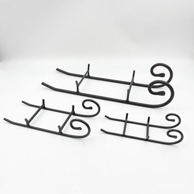 LONGABERGER WROUGHT IRON SLEIGH BASES