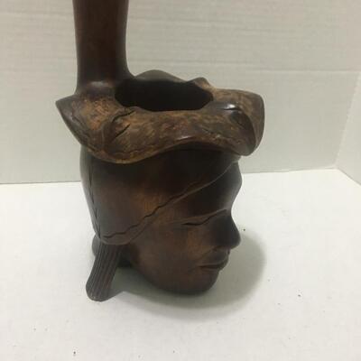 African incense burner. 18 inches tall