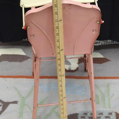Vintage Amsco Doll metal highchair 