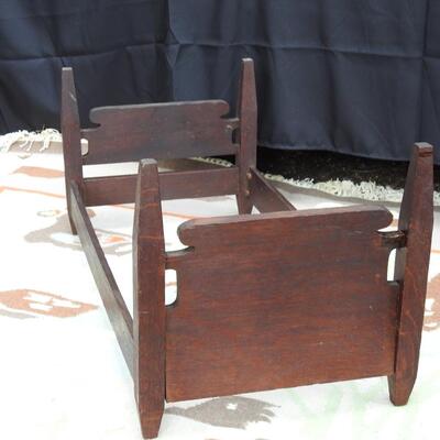 Vintage Childs Oak bed frame
