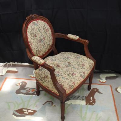 Louis XVI Mahogany Fauteuil Arm Chair