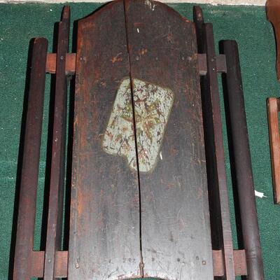 Primitive  1900s  Adirondack Wood Sled