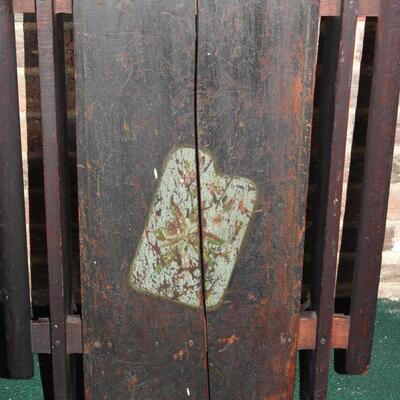 Primitive  1900s  Adirondack Wood Sled