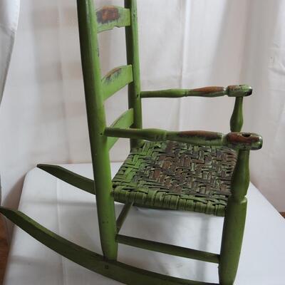 Childs Ladder back cane seat Rocker