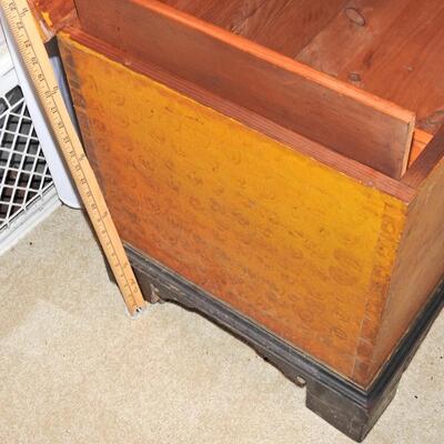 1800s Dovetailed Birdseye maple Blanket chest
