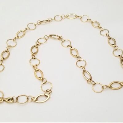 Lot #152  14KT Gold Link Necklace
