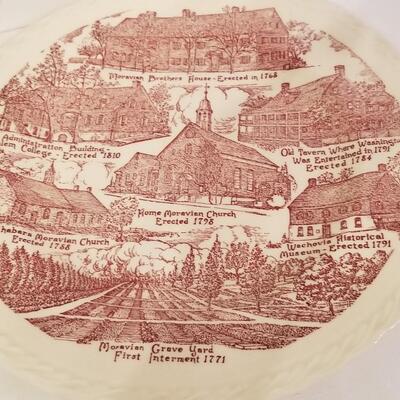 Lot #154  Two Plates - one Wedgwood, one Vernon Kilns