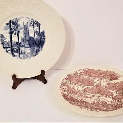 Lot #154  Two Plates - one Wedgwood, one Vernon Kilns