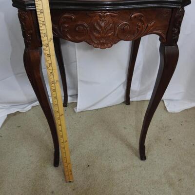 Pair of 1910's antique French Louis XV Inlayed side tables