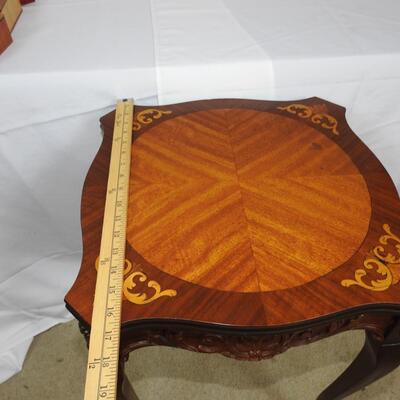 Pair of 1910's antique French Louis XV Inlayed side tables