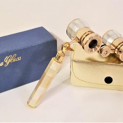 Lot #162  STUNNING New Old Stock - Mother of Pearl Opera Glasses in Box