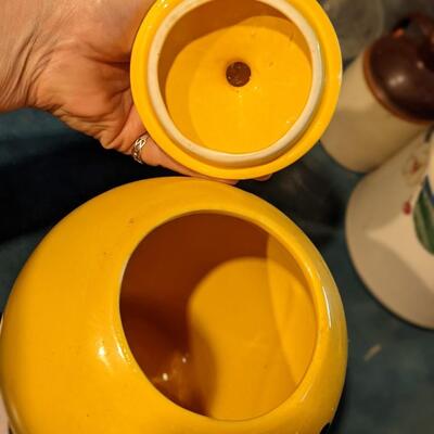 Vintage McCoy Happy Face cookie jar
