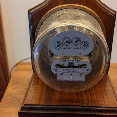 Water meter lamp! And it runs! One of a kind